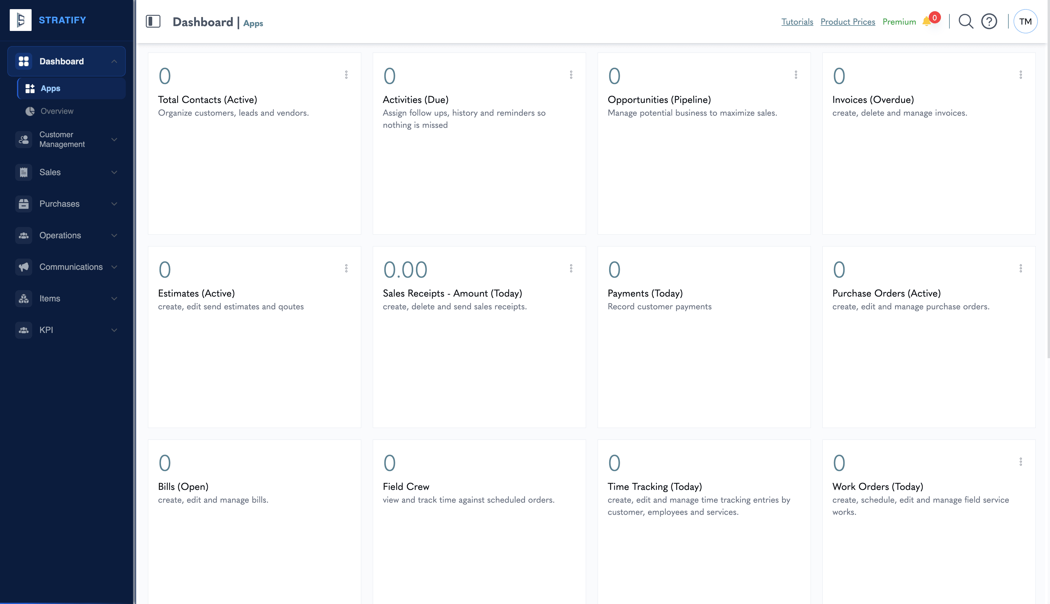 CRM Dashboard